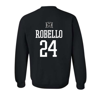 Hawaii - NCAA Baseball : Hekili Robello - Classic Shersey Crewneck Sweatshirt-1