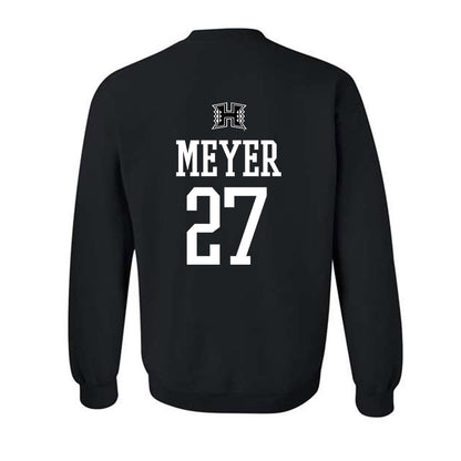Hawaii - NCAA Football : Makanale'a Meyer - Classic Shersey Crewneck Sweatshirt-1