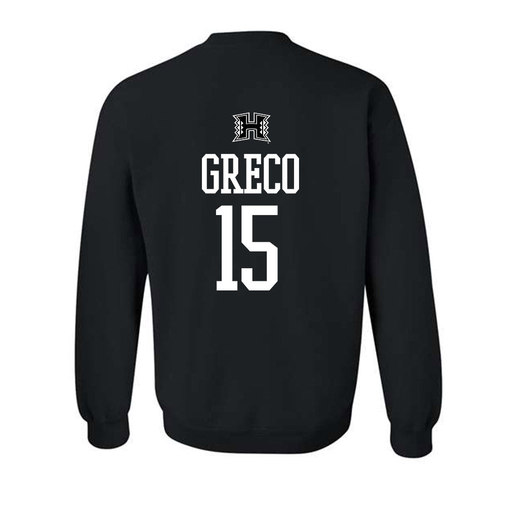 Hawaii - NCAA Baseball : Garrett Greco - Classic Shersey Crewneck Sweatshirt-1