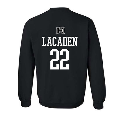 Hawaii - NCAA Football : Titan Lacaden - Classic Shersey Crewneck Sweatshirt-1