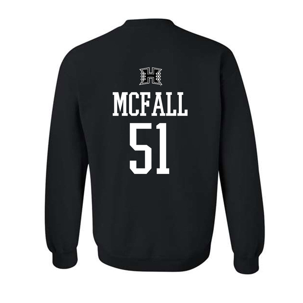 Hawaii - NCAA Football : Eric Mcfall - Classic Shersey Crewneck Sweatshirt-1
