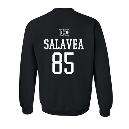 Hawaii - NCAA Football : Oakie Salavea - Classic Shersey Crewneck Sweatshirt-1
