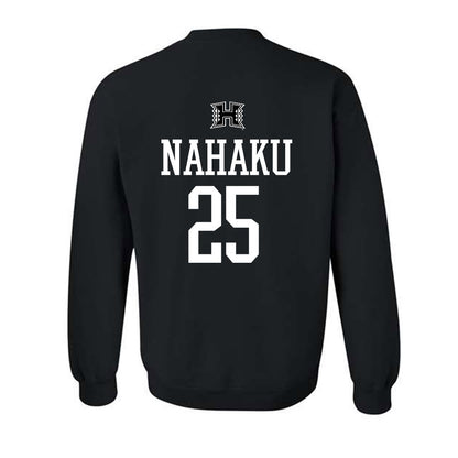 Hawaii - NCAA Baseball : Kamana Nahaku - Classic Shersey Crewneck Sweatshirt-1