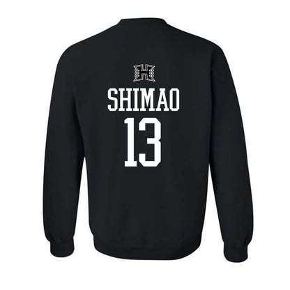 Hawaii - NCAA Baseball : Tate Shimao - Classic Shersey Crewneck Sweatshirt-1