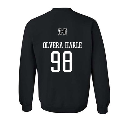 Hawaii - NCAA Football : Sean Olvera-Harle - Classic Shersey Crewneck Sweatshirt-1