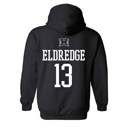 Hawaii - NCAA Football : Koa Eldredge - Classic Shersey Hooded Sweatshirt-1