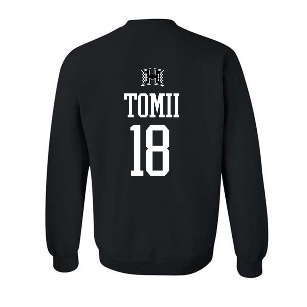 Hawaii - NCAA Baseball : Tsubasa Tomii - Classic Shersey Crewneck Sweatshirt-1