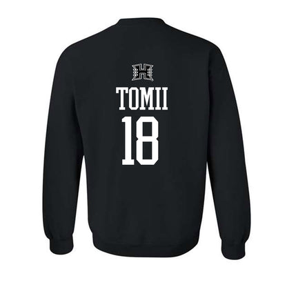 Hawaii - NCAA Baseball : Tsubasa Tomii - Classic Shersey Crewneck Sweatshirt-1
