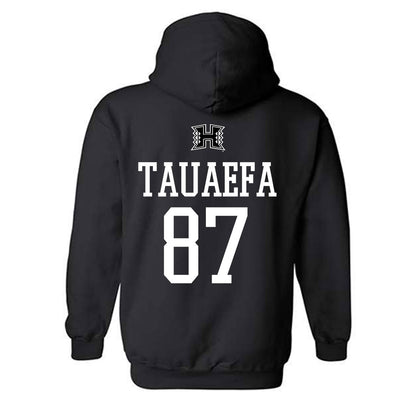 Hawaii - NCAA Football : Devon Tauaefa - Classic Shersey Hooded Sweatshirt-1