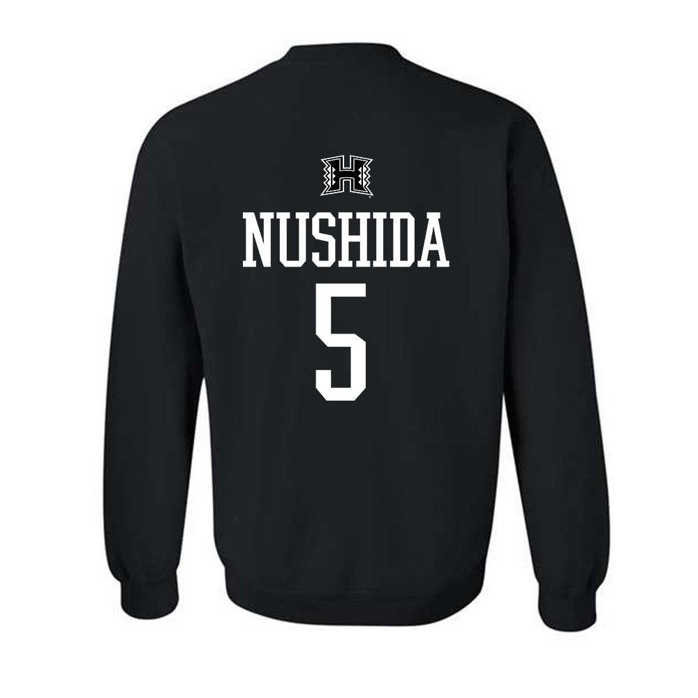 Hawaii - NCAA Baseball : Draven Nushida - Classic Shersey Crewneck Sweatshirt-1