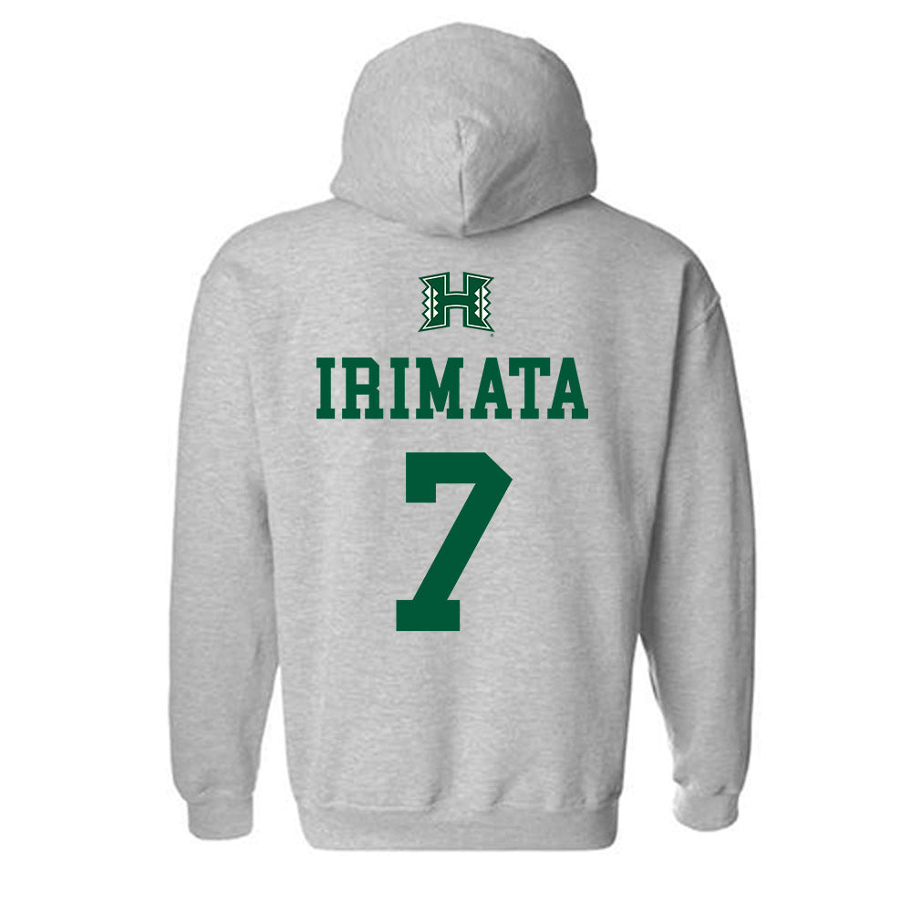 Hawaii - NCAA Softball : Taryn Irimata - Classic Shersey Hooded Sweatshirt-1