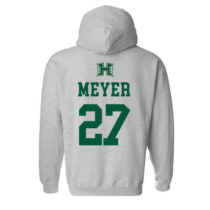 Hawaii - NCAA Football : Makanale'a Meyer - Classic Shersey Hooded Sweatshirt-1