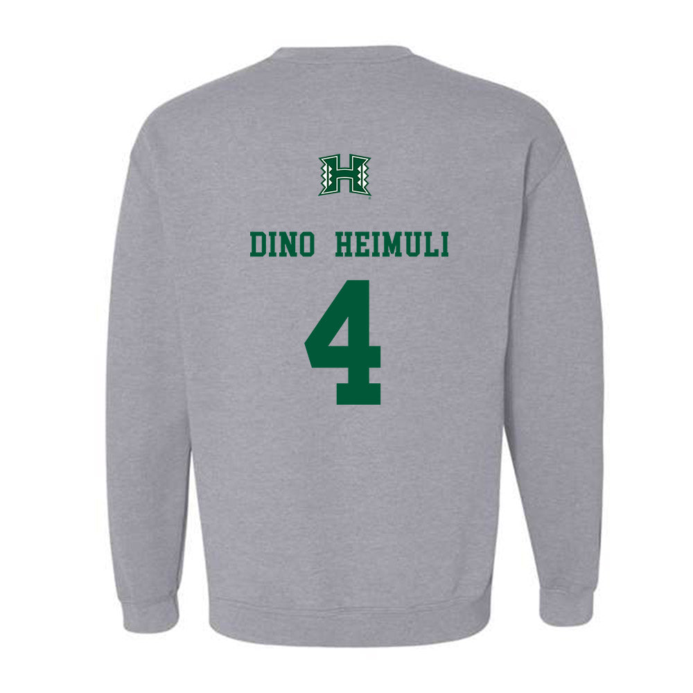 Hawaii - NCAA Football : Jarvis "Dino" Heimuli - Classic Shersey Crewneck Sweatshirt-1
