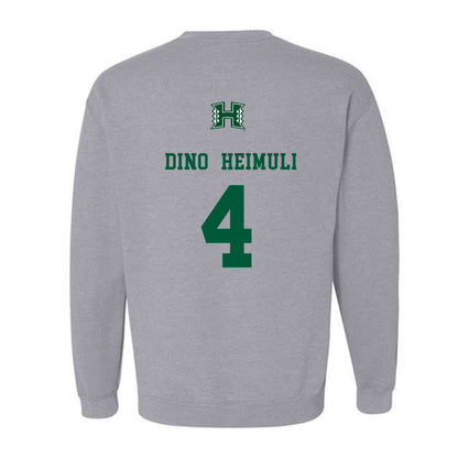 Hawaii - NCAA Football : Jarvis "Dino" Heimuli - Classic Shersey Crewneck Sweatshirt-1