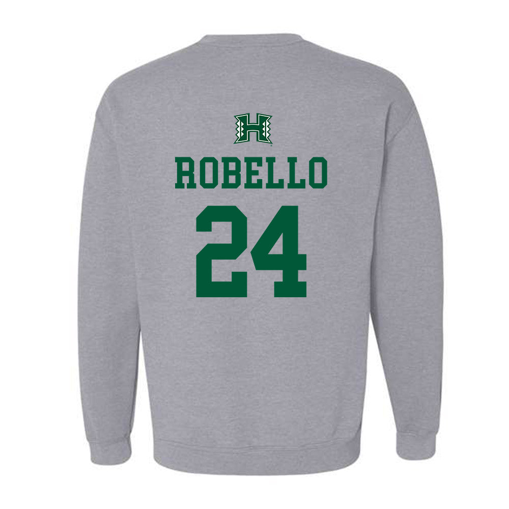 Hawaii - NCAA Baseball : Hekili Robello - Classic Shersey Crewneck Sweatshirt-1