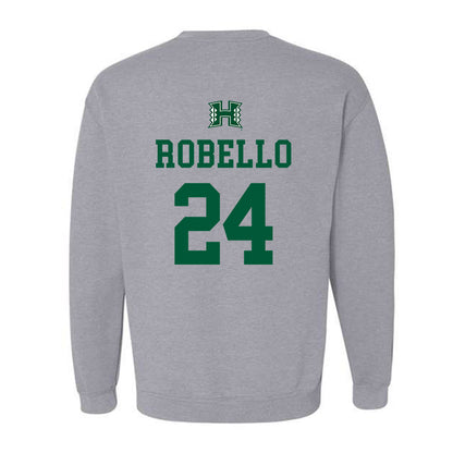 Hawaii - NCAA Baseball : Hekili Robello - Classic Shersey Crewneck Sweatshirt-1