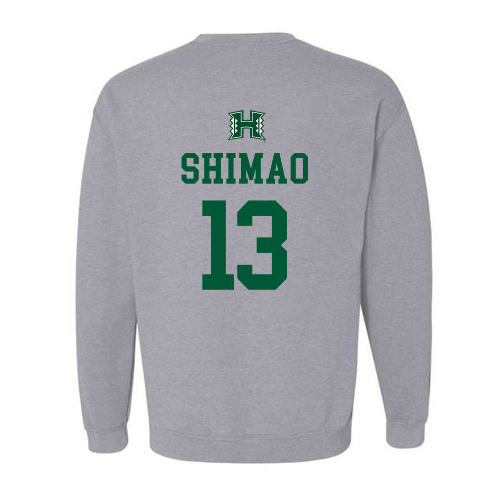 Hawaii - NCAA Baseball : Tate Shimao - Classic Shersey Crewneck Sweatshirt-1