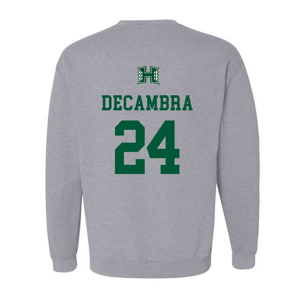 Hawaii - NCAA Football : Kodi DeCambra - Classic Shersey Crewneck Sweatshirt-1