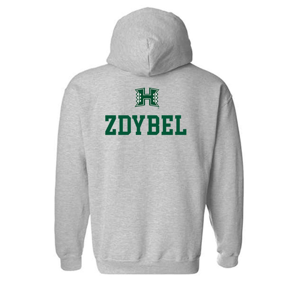 Hawaii - NCAA Men's Swimming & Diving : Adam Zdybel - Classic Shersey Hooded Sweatshirt-1