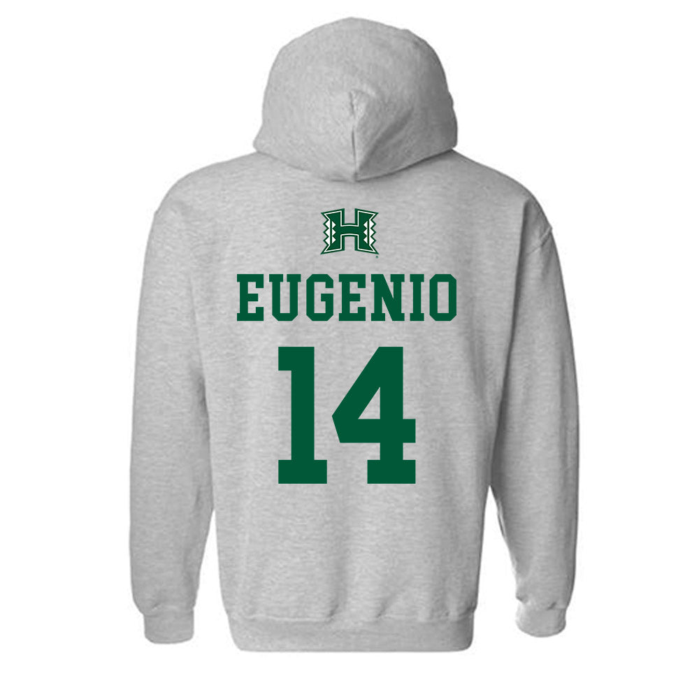 Hawaii - NCAA Football : Maika Eugenio - Classic Shersey Hooded Sweatshirt-1