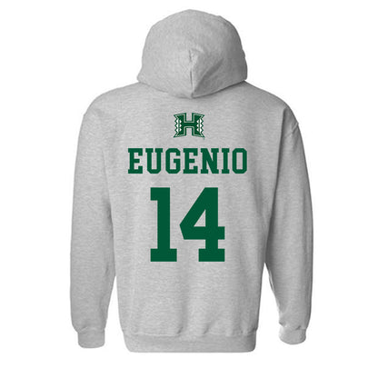 Hawaii - NCAA Football : Maika Eugenio - Classic Shersey Hooded Sweatshirt-1