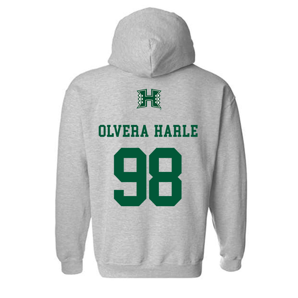 Hawaii - NCAA Football : Sean Olvera-Harle - Classic Shersey Hooded Sweatshirt-1