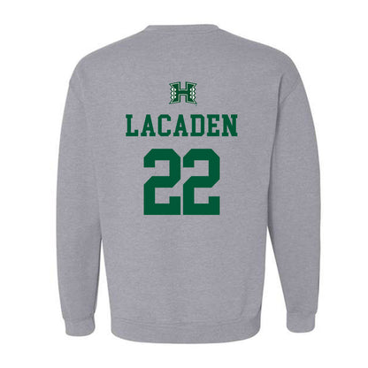 Hawaii - NCAA Football : Titan Lacaden - Classic Shersey Crewneck Sweatshirt-1