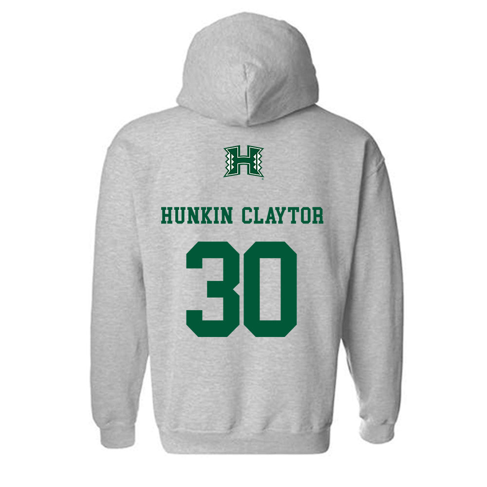 Hawaii - NCAA Men's Basketball : Aaron Hunkin-Claytor - Classic Shersey Hooded Sweatshirt-1