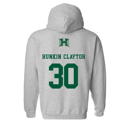Hawaii - NCAA Men's Basketball : Aaron Hunkin-Claytor - Classic Shersey Hooded Sweatshirt-1