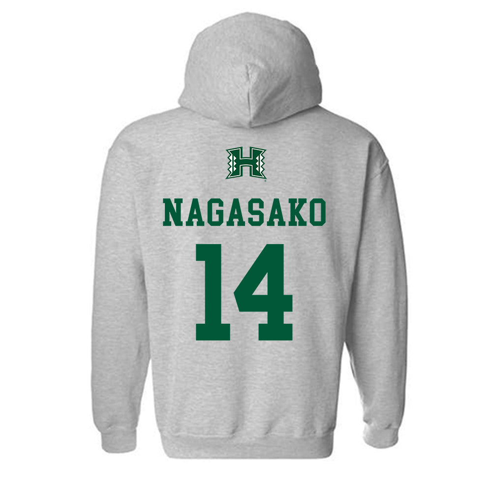 Hawaii - NCAA Softball : Bailey Nagasako - Classic Shersey Hooded Sweatshirt-1
