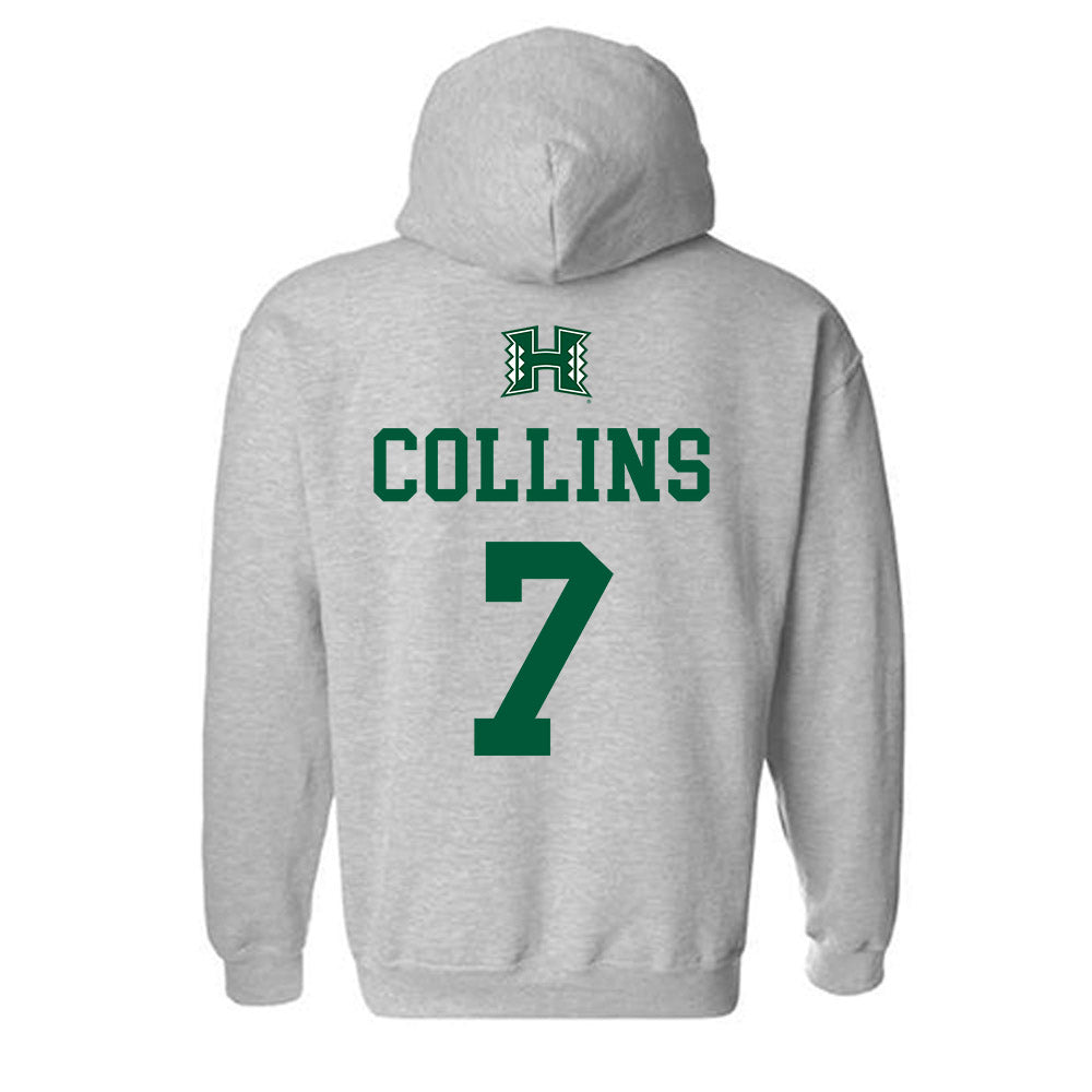 Hawaii - NCAA Women's Basketball : Ella Collins - Classic Shersey Hooded Sweatshirt-1
