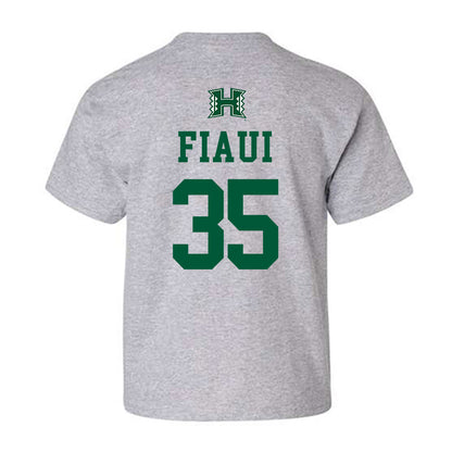 Hawaii - NCAA Football : Junior Fiaui - Classic Shersey Youth T-Shirt-1