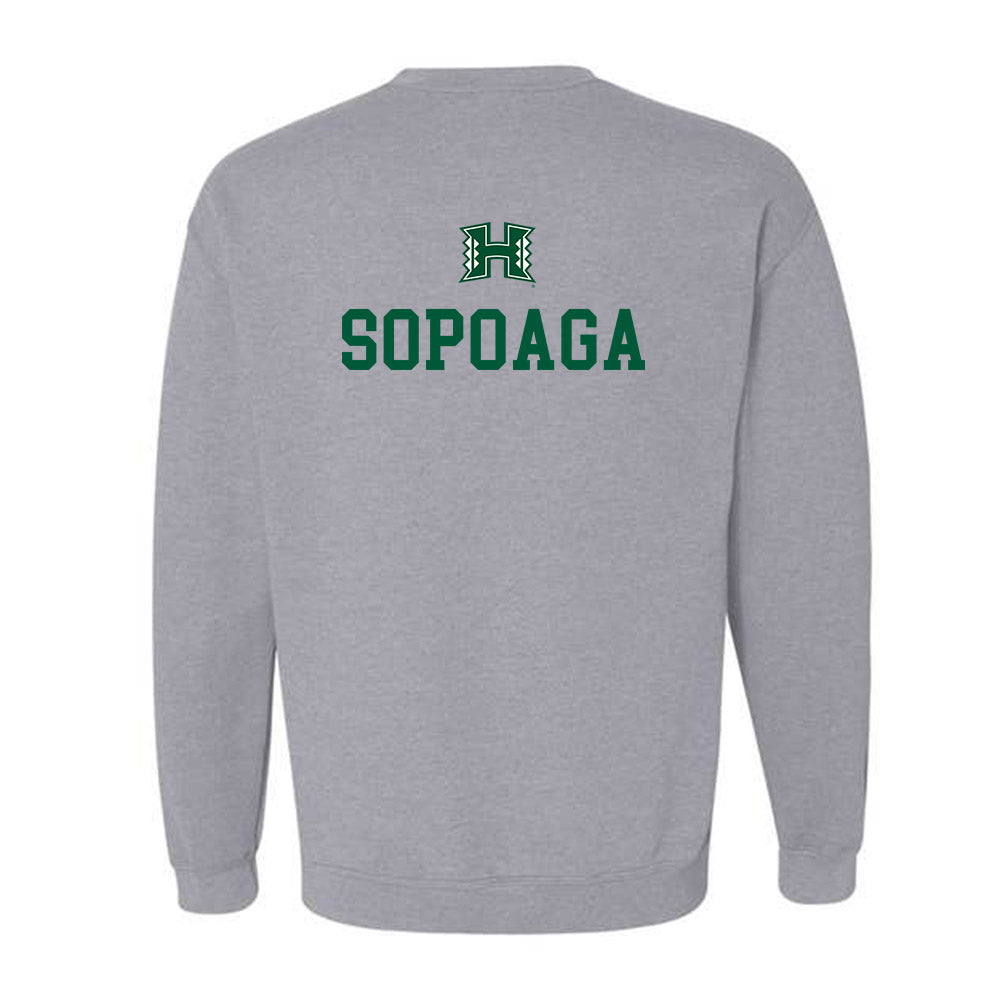Hawaii - NCAA Women's Track & Field : Valo Sopoaga - Classic Shersey Crewneck Sweatshirt-1