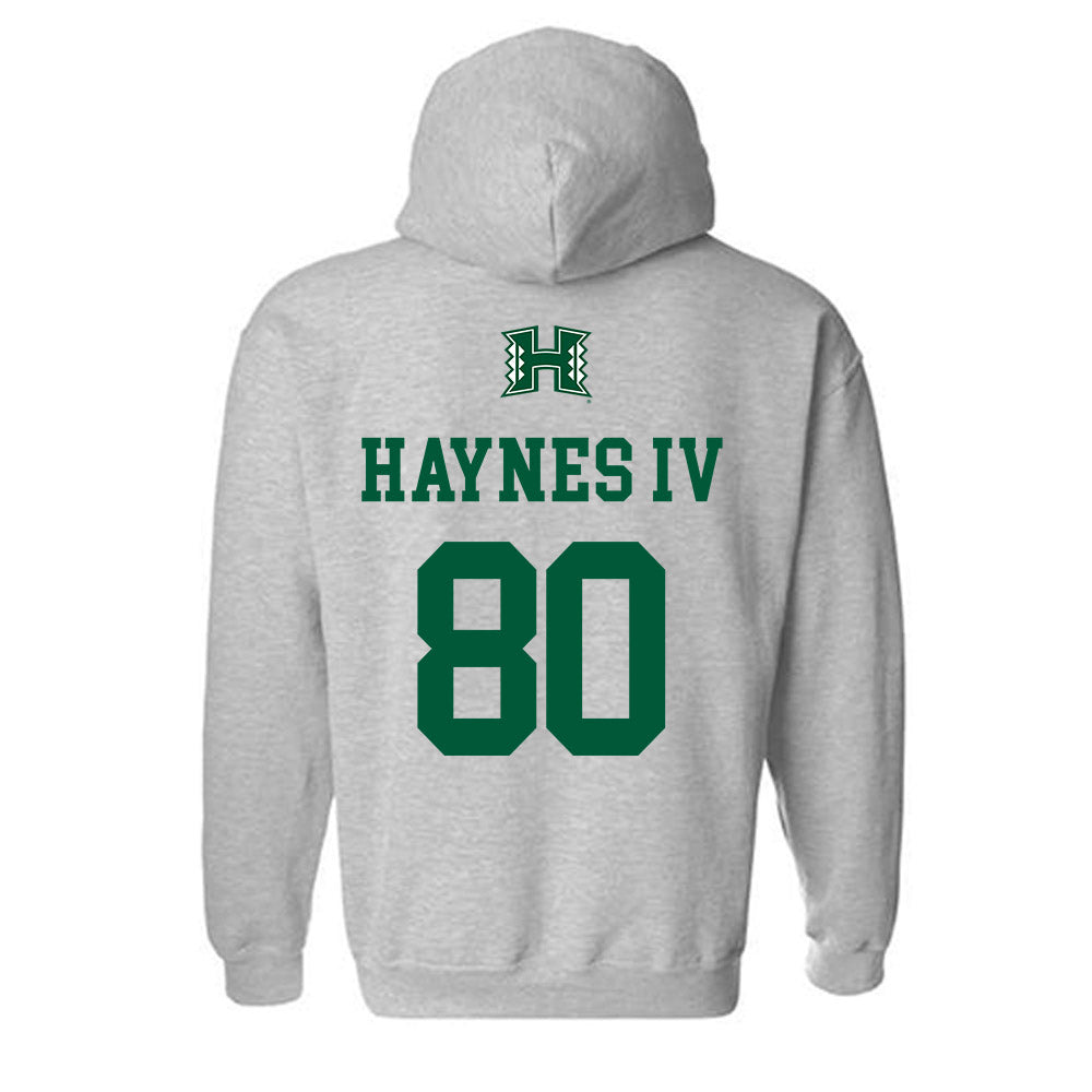 Hawaii - NCAA Football : Robert Haynes IV - Classic Shersey Hooded Sweatshirt-1