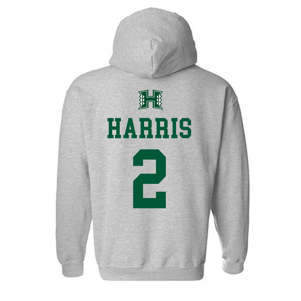Hawaii - NCAA Football : Audric Harris - Classic Shersey Hooded Sweatshirt-1