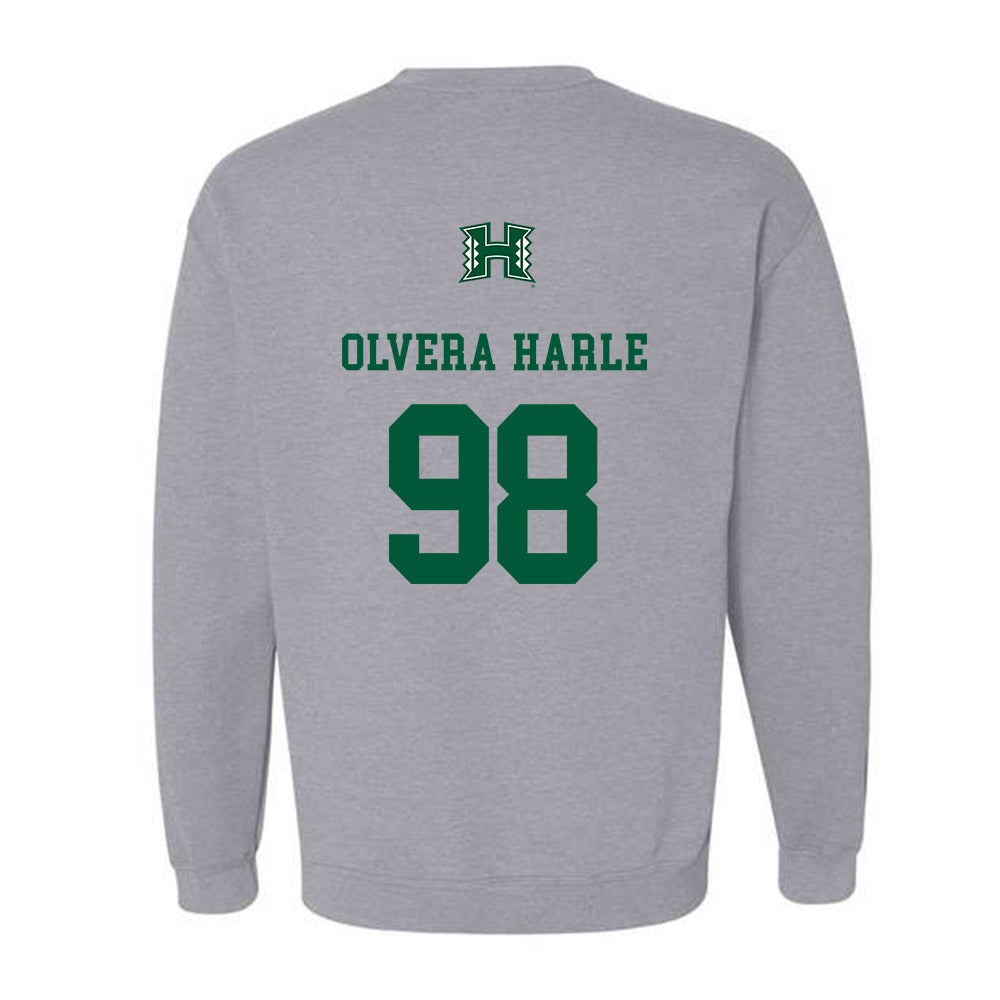 Hawaii - NCAA Football : Sean Olvera-Harle - Classic Shersey Crewneck Sweatshirt-1