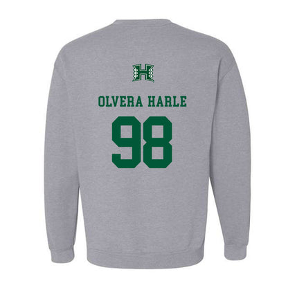 Hawaii - NCAA Football : Sean Olvera-Harle - Classic Shersey Crewneck Sweatshirt-1