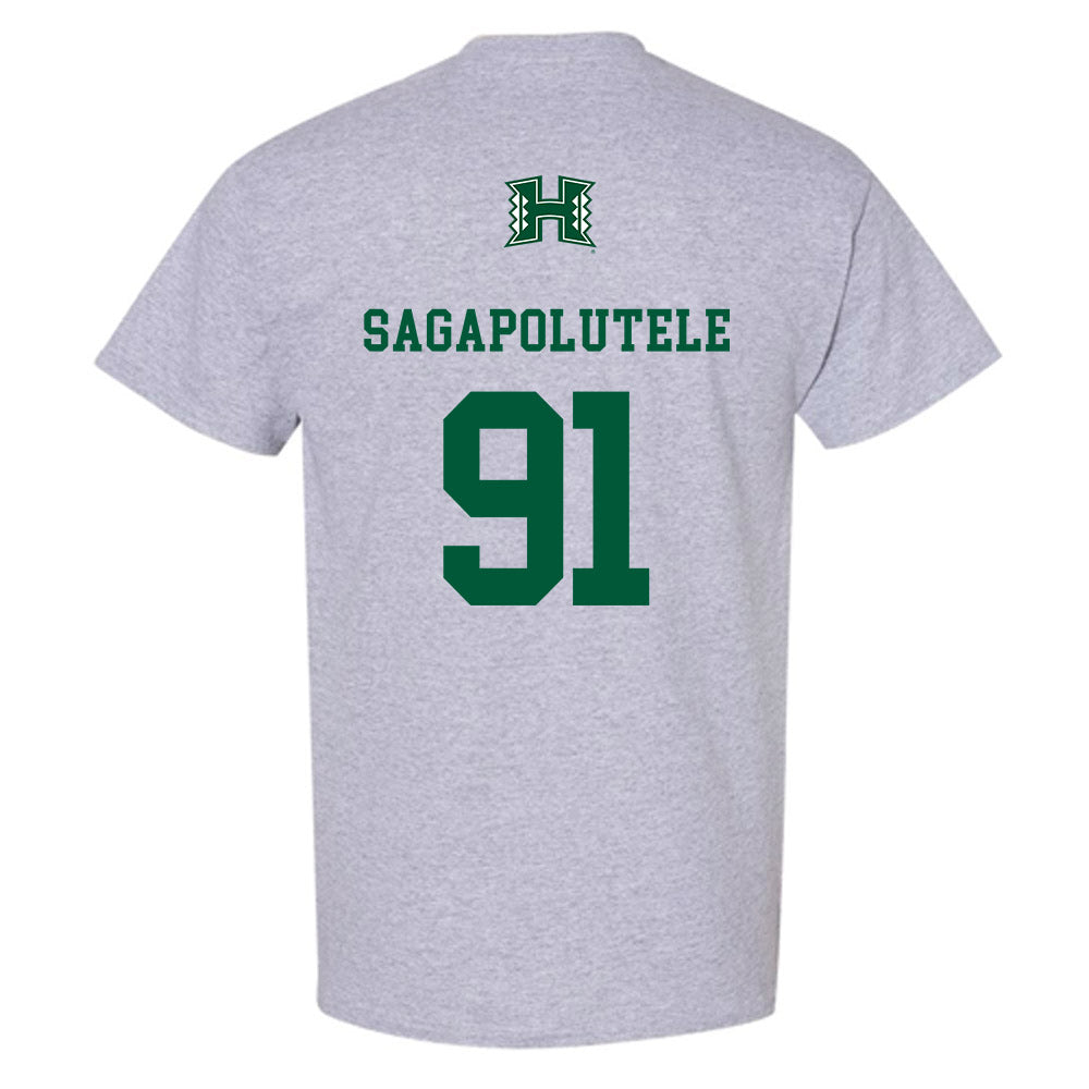 Hawaii - NCAA Football : Joshua sagapolutele - Classic Shersey T-Shirt-1