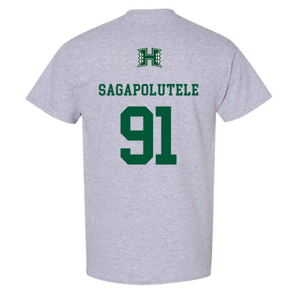 Hawaii - NCAA Football : Joshua sagapolutele - Classic Shersey T-Shirt-1