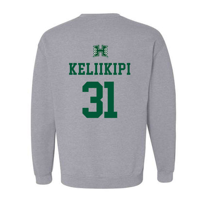 Hawaii - NCAA Football : Tryton Keliikipi - Classic Shersey Crewneck Sweatshirt-1