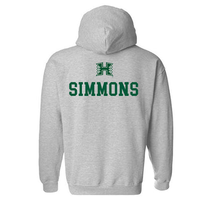 Hawaii - NCAA Men's Swimming & Diving : Andrew Simmons - Classic Shersey Hooded Sweatshirt-1