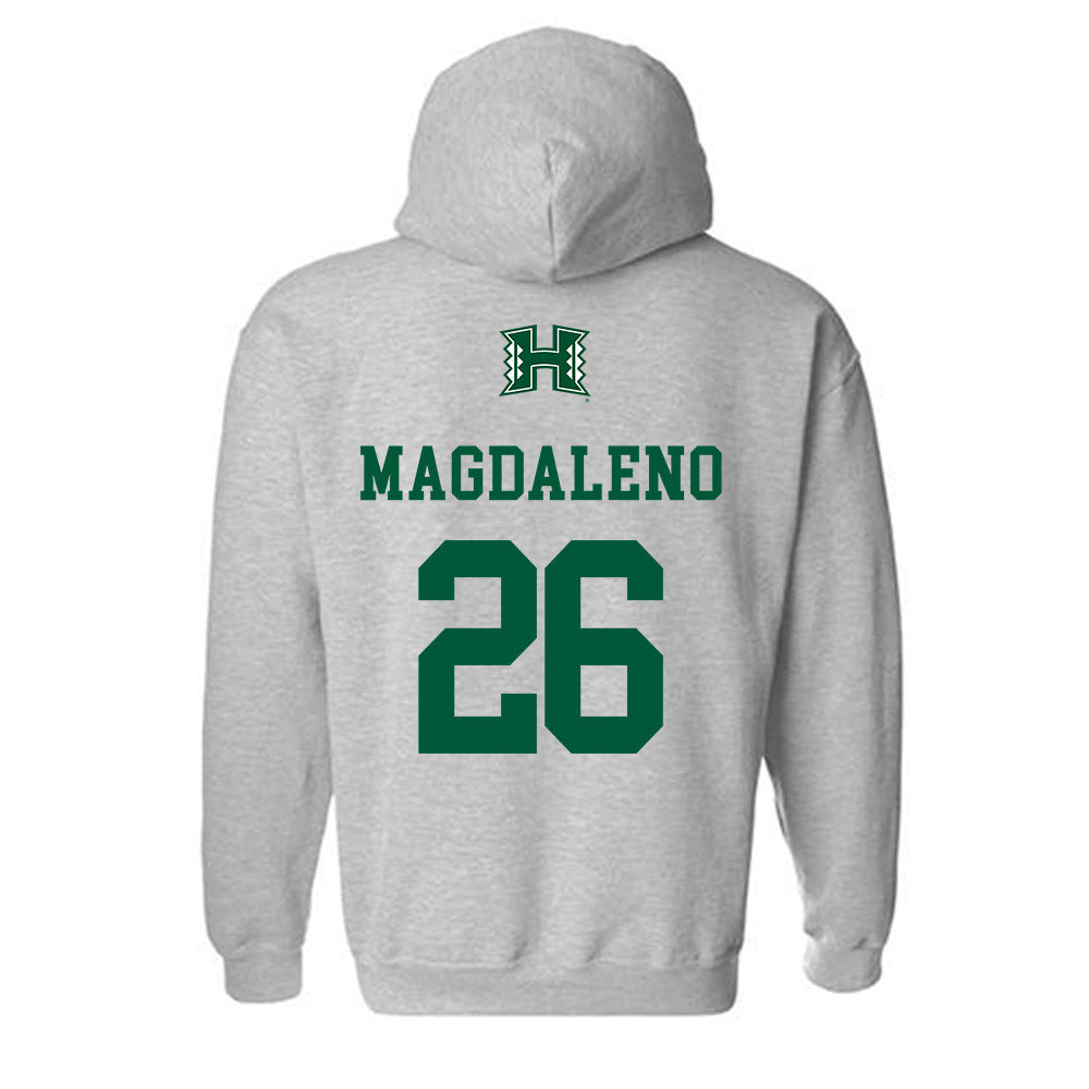 Hawaii - NCAA Baseball : Isaiah Magdaleno - Classic Shersey Hooded Sweatshirt-1