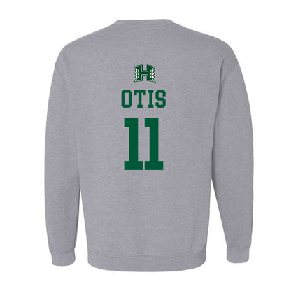 Hawaii - NCAA Football : Jamih Otis - Classic Shersey Crewneck Sweatshirt-1