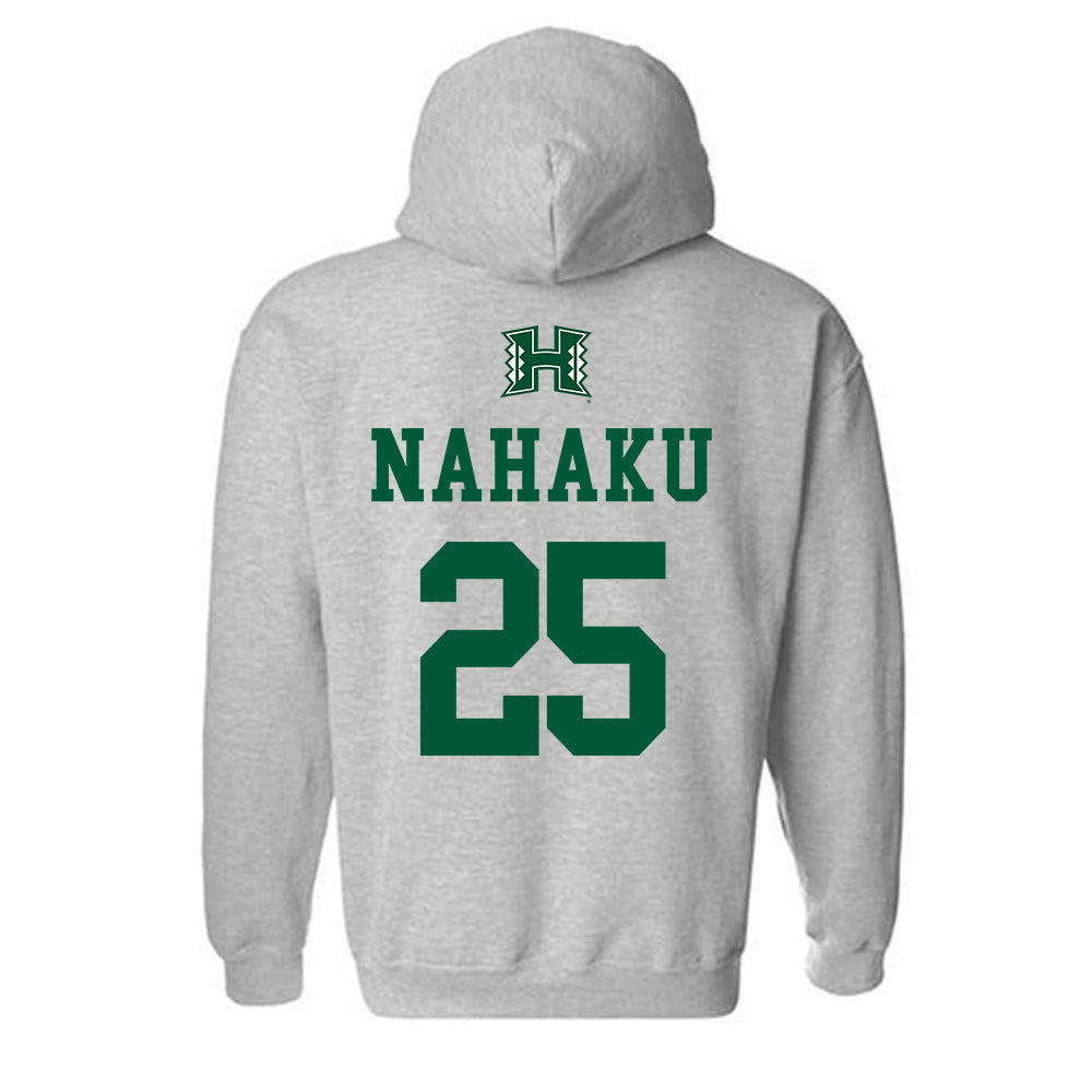 Hawaii - NCAA Baseball : Kamana Nahaku - Classic Shersey Hooded Sweatshirt-1