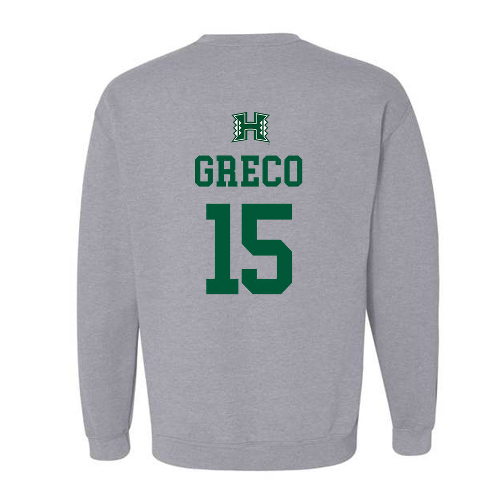 Hawaii - NCAA Baseball : Garrett Greco - Classic Shersey Crewneck Sweatshirt-1