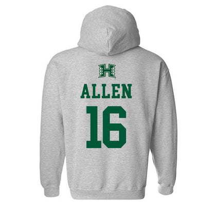 Hawaii - NCAA Football : Zion Allen - Classic Shersey Hooded Sweatshirt-1