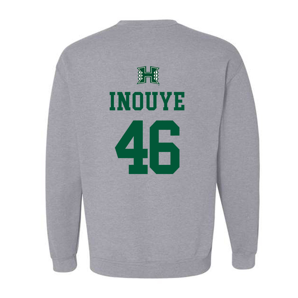 Hawaii - NCAA Baseball : Ryan Inouye - Classic Shersey Crewneck Sweatshirt-1