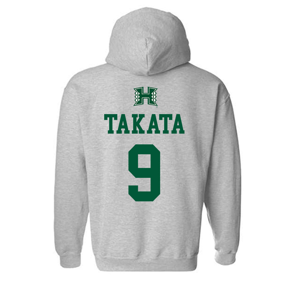 Hawaii - NCAA Baseball : Taylor Takata - Classic Shersey Hooded Sweatshirt-1
