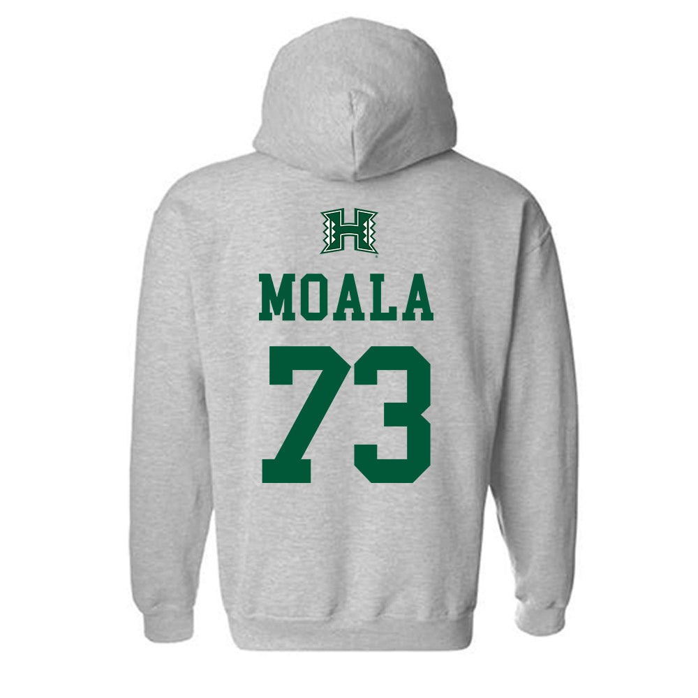 Hawaii - NCAA Football : Lipe Moala - Classic Shersey Hooded Sweatshirt-1