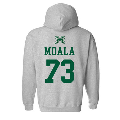 Hawaii - NCAA Football : Lipe Moala - Classic Shersey Hooded Sweatshirt-1
